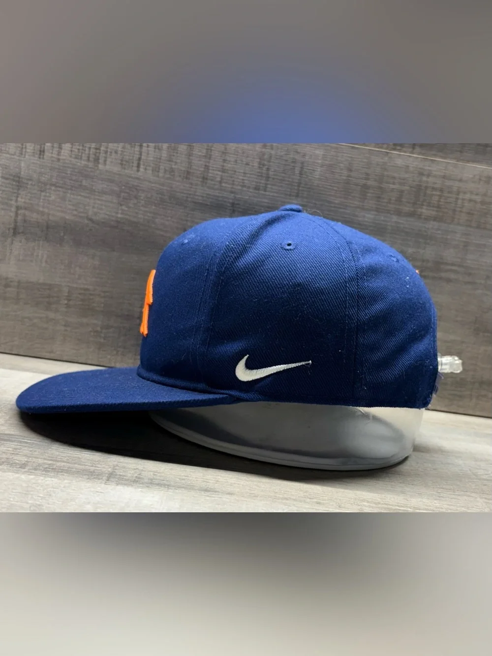 Nike 3Brand Kids Navy Hat with Orange Emblem (Russell Wilson)
